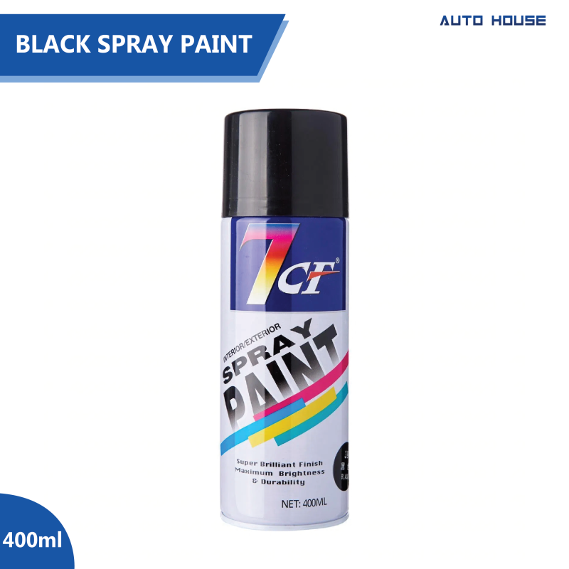 7CF Spray Paint Black 400ml