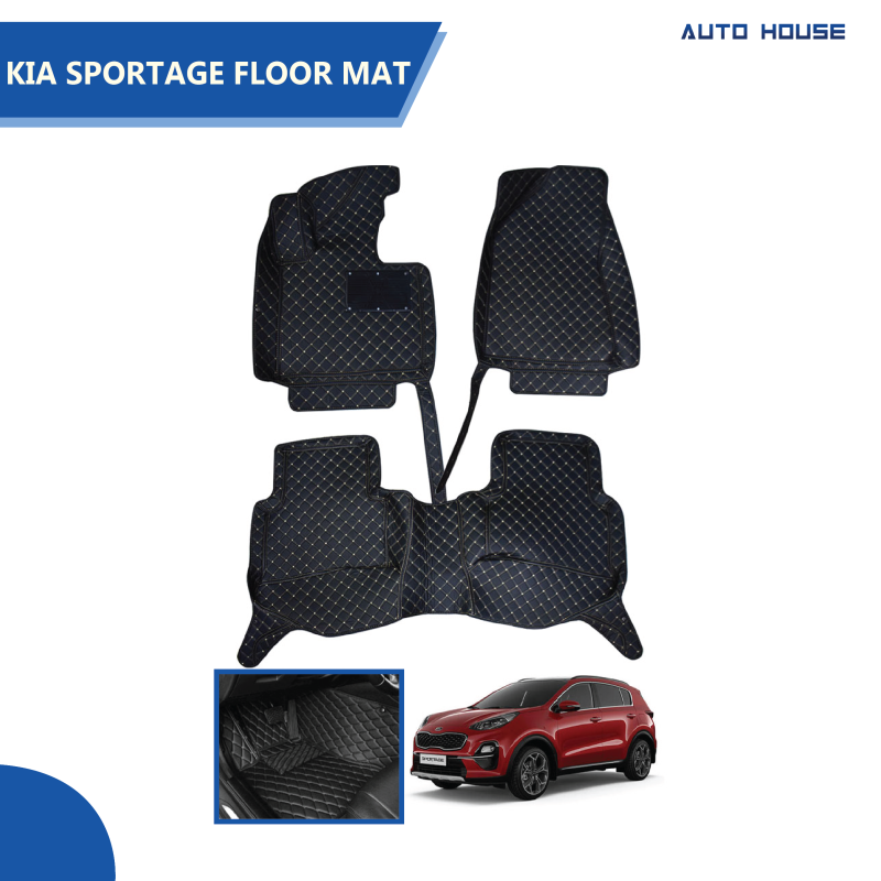 KIA Sportage 2019-21 Luxury 7D Floor Matt - Black