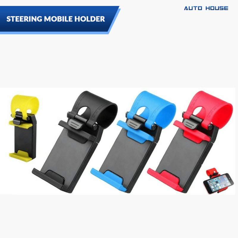 Car Steering Wheel Mobile Holder Multicolor