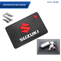 Suzuki Car Non Slip Sticky Dashboard Mat - Large Size Black Color