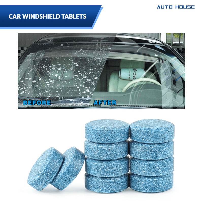 Car Wind shield ,Glass Cleaning Tablets ,Pack of 4 Tablets