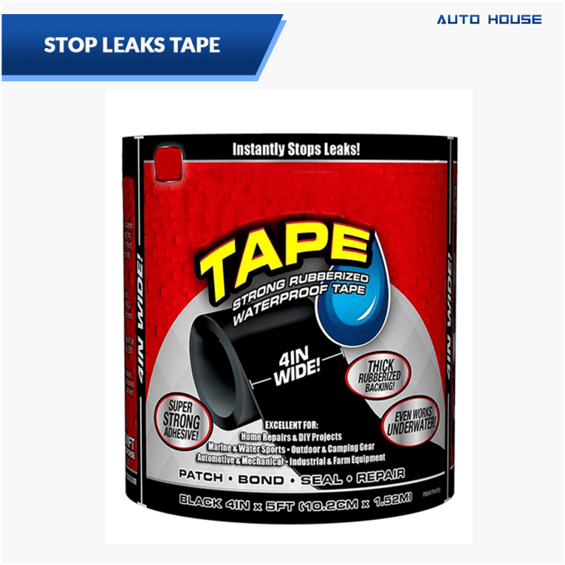Tape Strong Rubberized Waterproof Black 4inx5FT