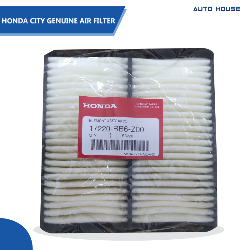 Honda City Genuine Air Filter OEM number 17220-RB6-Z00 (Made In Thailand)