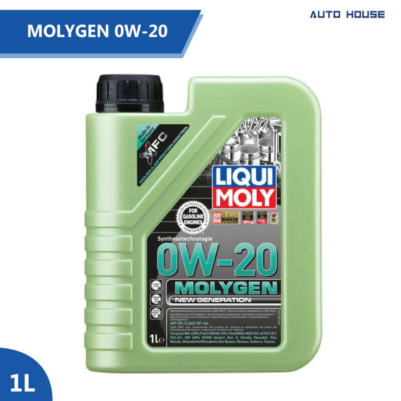 LiquiMoly Molygen SP 0W-20 Engine Oil Especially For Hybrid Cars New Generation Cars 1L