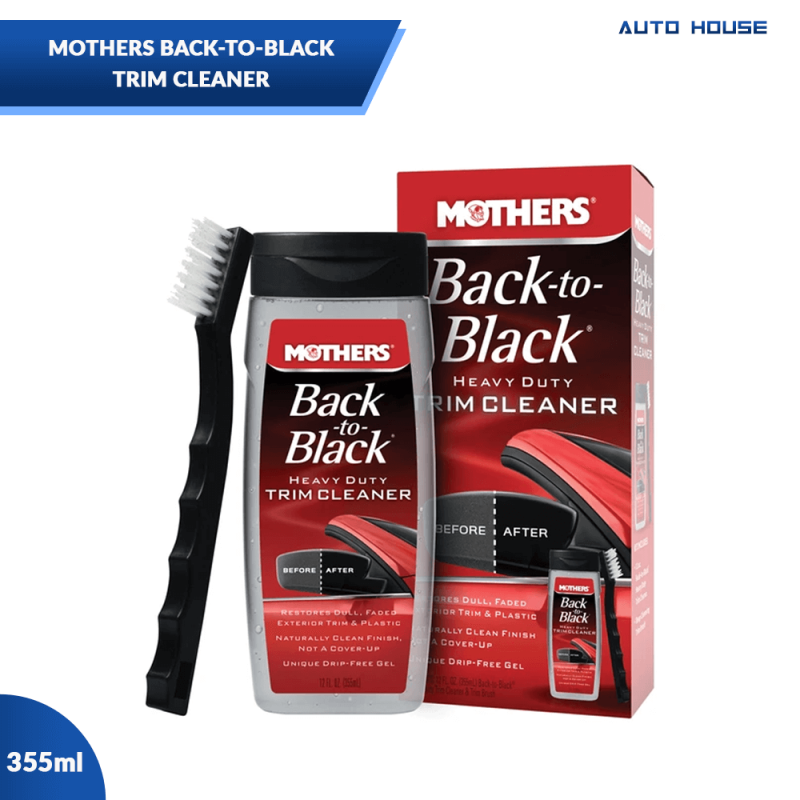 Mothers Back to Black Heavy Duty Trim Cleaner Kit 355ml