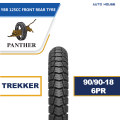 Panther Trekker GS 150, YBR 125cc Motorcycle Tyre & Tube Set 90/90-18 (Front & Rear) 6 PR