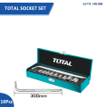 Total Socket Set 1/2" 10Pcs THTL121101